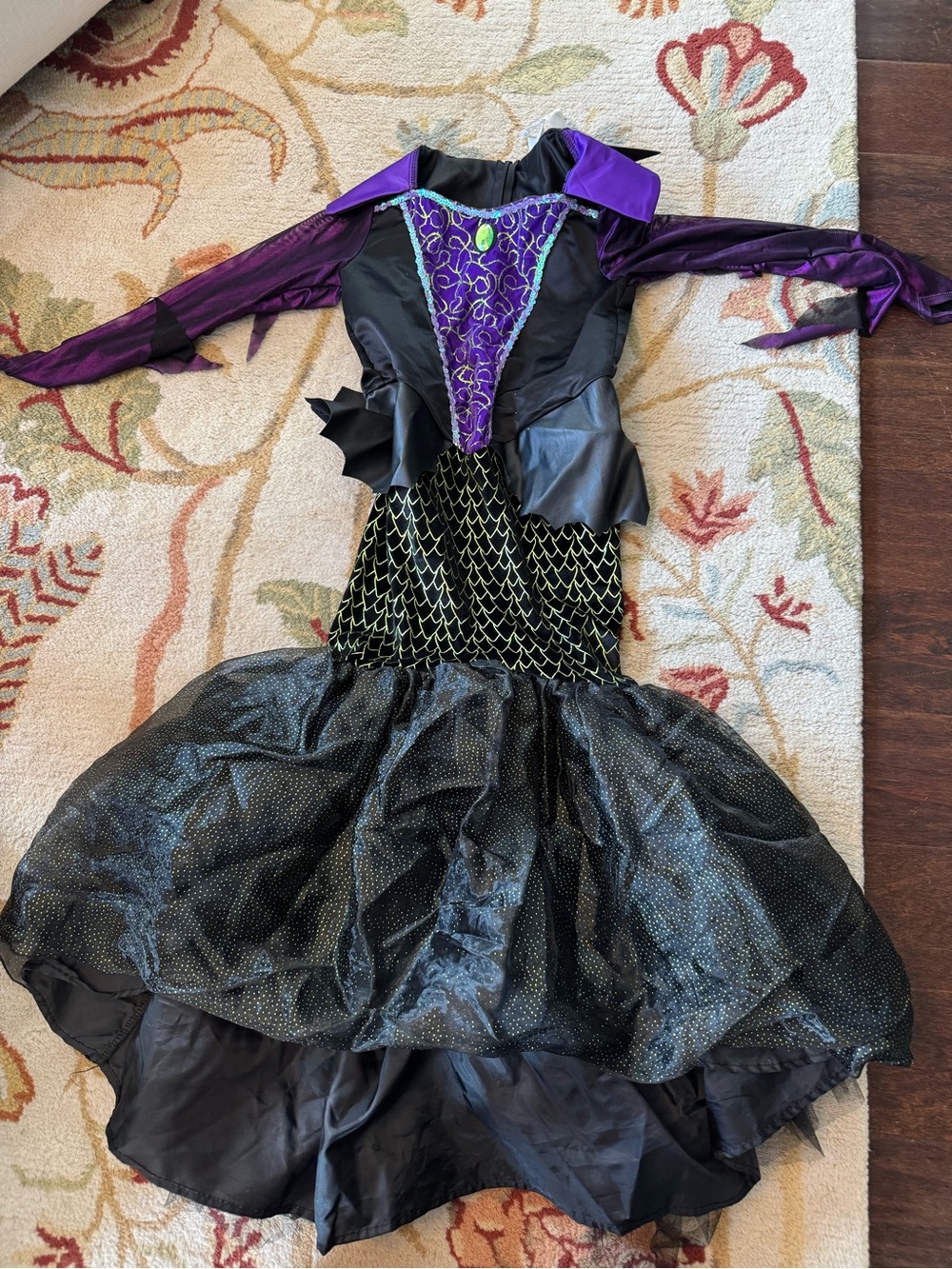 Disney Malificent Purple and Black Costume Dress, perfect for Halloween